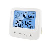 XII Thermo hygrometer KXD0007 - Unisex - Quartz - Plastic White