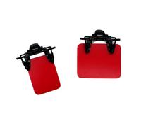 XII WY 2 Packs International Standard Shooting Glasses Patch Eye Blinders for Glasses Occluder Clip on Eye Mask Archery Aim Assistance Red