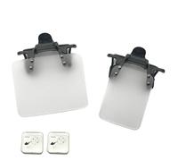 XII WY 2 Packs International Standard Shooting Glasses Patch Shooting Patch for Eye Glasses Shooting Blinders for Glasses Occluder Clip on Eye Mask Archery Aim Assistance white