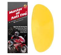 XII WY Universal Motorcycle 3/4 open face Helmet Shield Anti Fog Film,Yellow Visor Lens Insert Fog Resistant Waterproof Sticker