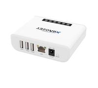 Xiiaozet Wireless USB Server and Print Server Share USB Devices (Printer, Scanner or More) Over LAN via Ethernet or WiFi Network Easy Setup Compatible with Windows Mac and Linux Virtual USB (LK300EW)