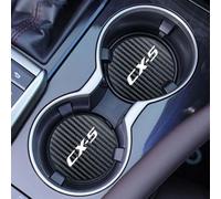 XIIDSTR 2PCS Car Coasters, for Mazda cx-5 cx5 Anti Slip Anti Dust Reusable Car Interior Accessories Cup Mats For Men and Women