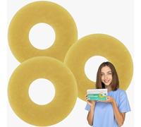 XIIFIIFII 30Pcs Ostomy Barrier Rings, 2mm Thickness Hydrocolloid Tape Cohesive Seals, Elastic Moldable Skin Extender, Ostomy Supplies for Colostomy, Ileostomy & Urostomy Bags