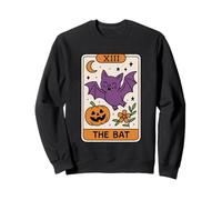 XIII The Bat Halloween Tarot Card Sweatshirt