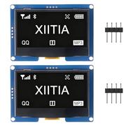 XIITIA 2pcs 4 Pin 2.42" SSD1309 128x64 OLED Display Module 2.42 Inch OLED LCD Display Module IIC I2C SPI(White Light)