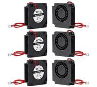 XIITIA 6pcs 4010 5V Turbine Fan 40x40x10mm DC Turbo Fan Bearing Blower Radial Cooling Fans with 2 Pin Terminal for 3D Printer Parts