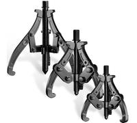 XIIW 3'' 4'' 6'' Gear Puller Set, 3 Jaw Bearing Puller with Reversible Jaws, 2 Jaw / 3 Jaw Pulley Puller Tool for Pulley Gear Bearing Flywheel Removal, 4pcs Gear Extractor Tool 1.1t/1.6t/3.0t
