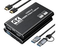 XIIXMASK USB 3.0 Video Capture Card, 1080P 60FPS Capture with HDMI Loop-Out