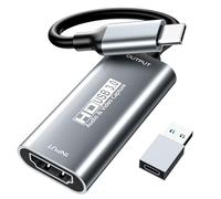 XIIXMASK Video Capture Card,4K HDMI to USB C 3.0 Capture Card,HDMI to USB C Audio Video Recording in 1080P@60Hz, 2K@30Hz for Teaching,Broadcasting,Gaming,Streaming,Video Conference