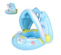 Xiixuuj Baby Pool Float with Canopy,Baby Swimming Pool Floats with Canopy | Inflatable Beach Toy Water Ring with Seat for Summer Hot Weather Outdoor Bath Travel Party Vacation