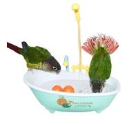 Xiixuuj Bird Parrot Bathtub, Automatic Bird Shower, Bird Bath with Tap, for Small Pets, Love Birds, Kingfisher and Canary