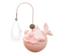 Xiixuuj Cat Food Puzzle - Kitten Chasing Catnip Teaser,Cat Feed Training Toy for Exercise Kittens Outdoor Indoor Mental Stimulation Boredom Relief