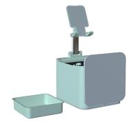 Xiixuuj Cell Phone Stand for Desk | Foldable Adjustable Mount - Phone Mount with Garbage Can - for Office Desktop Home Table Live Streaming Video Women Men Teen