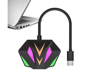 Xiixuuj Ethernet Adapter Wired, Type-C 100Mbps Fast Network Adapter, Working and Entertainment No Driver Plug and Play Adapter for Live Streaming