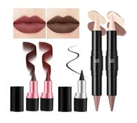 Xiixuuj Face Makeup Set,Eye and Face Beauty Pen Kit | Double Head Design Makeup Supplies for Dating, Business Trip, Home, Travel, School
