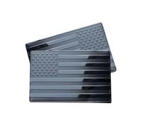 Xiixuuj Flag Emblem Decal Stickers | Patriotic Badge Decal | Car Flag Hollow Out Sticker, Matte Metal Aluminum Body Sticker Decor, Car Decal for Most