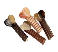 Xiixuuj Hair Ties For Thick Hair - Coil Hair Ties No Damage - 4X Set Elastic Stretchy Curly Thin Headpiece For Bun Braids