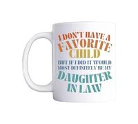 Xiixuuj I Don't Have A Favorite Child But If I Did It Would Most Definitely Be My Daughter in Law Mugs,Funny Heat Changing Mugs,350ml Novelty Coffee Mug,Ceramic Daughter in Law Mugs