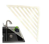 Xiixuuj Kitchen Sink Drying Rack,Foldable Triangular Stainless Steel Holder,Over the Sink Drying Rack - for Cutlery Utensil Cup Plate Fruit Vegetable Home Farmhouse Pantry Corner