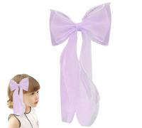 Xiixuuj Long Ribbon Hair Bows | Colorful Long Tail Hairpin Bows for Girls Hair Accessories | Long Tail Hairpin Tail Hair Bows for Girl Daughter Sister Birthday Christmas Gift