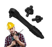 Xiixuuj Ratchet Drill Chuck Key,2 in 1 Ratchet Drill Chuck Key Wrench | Multifunctional Replacement Parts Interchangeable Power Tools Accessories for Tightening Home Men