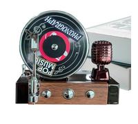 Xiixuuj Record Player Air Freshener Car - Rotating Car Air Freshener Long Lasting | 360 Degree Rotation Cool Retro Style Creative Decoration for Women Men Interior Adult