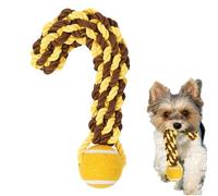 Xiixuuj Rope and Ball Dog Toy,Rope Ball Teething Training Toy | Dog Teething Toy with Braided Rope for Park, Backyard, Garden, Home
