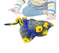 Xiixuuj Simulation Manta Ray Plush Toy Cute Soft Stuffed Doll Pillow Toy