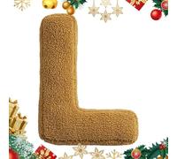 Xiixuuj Soft Initial Throw Cushion - Soft Initial Alphabet Cushion - Decorative English Letters Pillow, A to Z Initial Letter Pillow for Living Room, Sofa, Couch