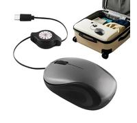 Xiixuuj Travel Mice | Small Travel USB Mice with Retractable Cable,Optical Computer Accessories for Digital Nomads Programmers Gamers Business Work Desktop Home Coffee Shop