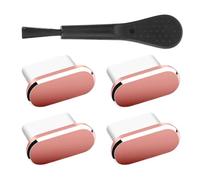 Xiixuuj USB C Cover - Anti Dust Port Protector Set of 4 - Dust-Proof USB Charging Port Protector with Brush for Tablet Mobile Phone Hiking Travel Home Outdoor Camping
