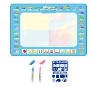Xiixuuj Water Doodle Mat | Learning Writing Board Toys - Coloring Doodle | for Group Play Classroom Preschool Kindergarten Daycare Homeschool