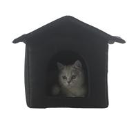 Xiixuuj Weatherproof Cat House | Insulated Kitten Shelter,Non-slip Enclosure Pet Accessories for Winter Household Balcony Patio Camping Apartment Ferals