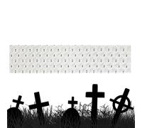 Xiixuuj White Ghosts Halloween Table Runner - Fall Kitchen Dining Runners Halloween Table Decorations | Soft Spooky Holiday Decor for Home Indoor Fireplace Buffet Event Party Gathering
