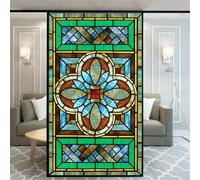 Xijier Privacy Classic Pattern Decorative Frosted Glass Door Covering - Window Decals Sticker 65x110cm(25.6"x43.3)