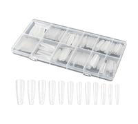Xijobido Acrylic Nail Forms | 240 Piece Clear Mold Press-On - Gel Nail Tips,for Fake Finger Toes Home Professional Salon Beauty Personal Care