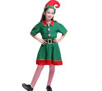 Xijobido Adult Elves Costume - Santa's Helper Costumes for Holiday,Holiday Elves Suit, Dress Outfit for Kids Adults Christmas Cosplay