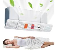 Xijobido Air Conditioner Vent Deflector,Portable Adjustable AC Air Deflector - Adjustable 180-Degree Angle Blocker Guard Replacement for Deflect Flow Bed Heater Fan Home