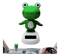 Xijobido Animal Solar | Frog Design Solar Dancing Toy | Solar Powered Shaking Head Ornament, Animated Window Car Dashboard Decor For Car Decoration