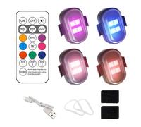 Xijobido Anti Collision Lights, Remote Control Cordless Warning Lights, USB Rechargeable Waterproof Lamp with 8 Colors for Drone Home Aircraft Halloween Christmas Birthday