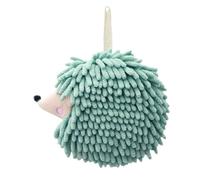 Xijobido Bath Hand Towels - Fuzzy Ball Cute Bathroom Hand Towels,Hedgehog Chenille Wash Cloths with Loop Decorative Absorbent Kitchen Gadgets for Family Men Women Home