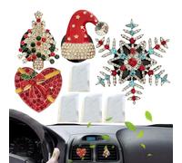 Xijobido Car Vent Diffuser Clip - Alloy Vent Clip Oil Car Diffuser - Air Freshener Portable Aromatherapy Long-Lasting Oil Diffuser for Car
