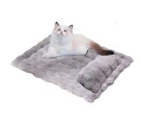 Xijobido Cat Mat Bed,Washable Warm Pad with Detachable Pillow - Cat Sleeping Mat Dog Bed | for Small Medium Large Breed Indoor Home Apartment Floor Couch Kennel Winter Fall