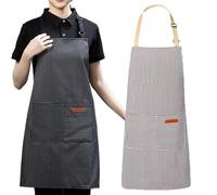 Xijobido Cooking Aprons 2 Pieces Adjustable Neck Strap Household Clothing