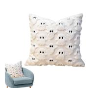 Xijobido Couch Pillow Covers 18 X 18 | Halloween Ghost Cushion Cover,Gothic Decor Pillowcase for Porch Patio Apartment Sofa House Room Outdoor Couch Chair Dorm Garden Bedroom