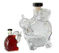 Xijobido Decanters for Alcohol,Glass Clear Turtle Home Decor | Animal Liquor Bottles Glass Decanter,for Dad Brother Birthday Christmas Wine Vodka Tequila Cocktail Brandy Home Bar Restaurant