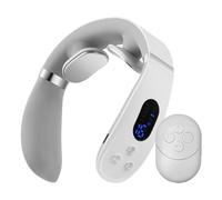 Xijobido Electric Neck Massager Machine - Heated Pulse Cervical Neck Muscle Massager,Portable Muscle Massage Device for Men Him Women Her Dad Mom