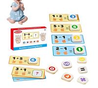 Xijobido Finger Counting Math Board - Number Learning Toy,Kindergarten Math Game | for Classroom Playroom Boys Girls Homeschooling Family Nights Summer Camp Kindergarten Preschool Birthday