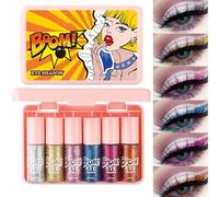Xijobido Glitter Liquid Eyeshadow | Shimmer Liquid Eyeshadow | Smudge-Proof Beauty Accessories, Makeup Supplies for Festival Party Daily
