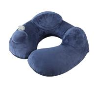 Xijobido Inflatable Pillow for Airplane Travel - Inflatable Neck Air Pillow Travel - Portable Plane Headrest with Storage Pouch for Train Car Camping Backpacking Long Flights Napping